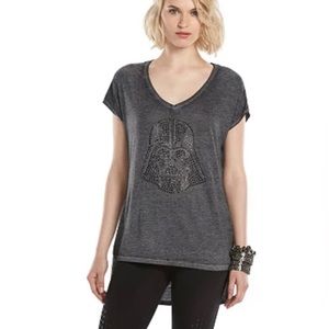 Rock & Republic grey bedazzled Star Wars top M